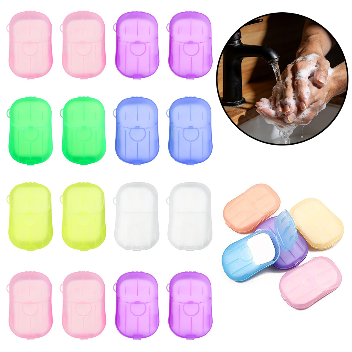 Biodegradable Soap Camp - 5/10/20 Boxes Scented Hand Soap Sheets