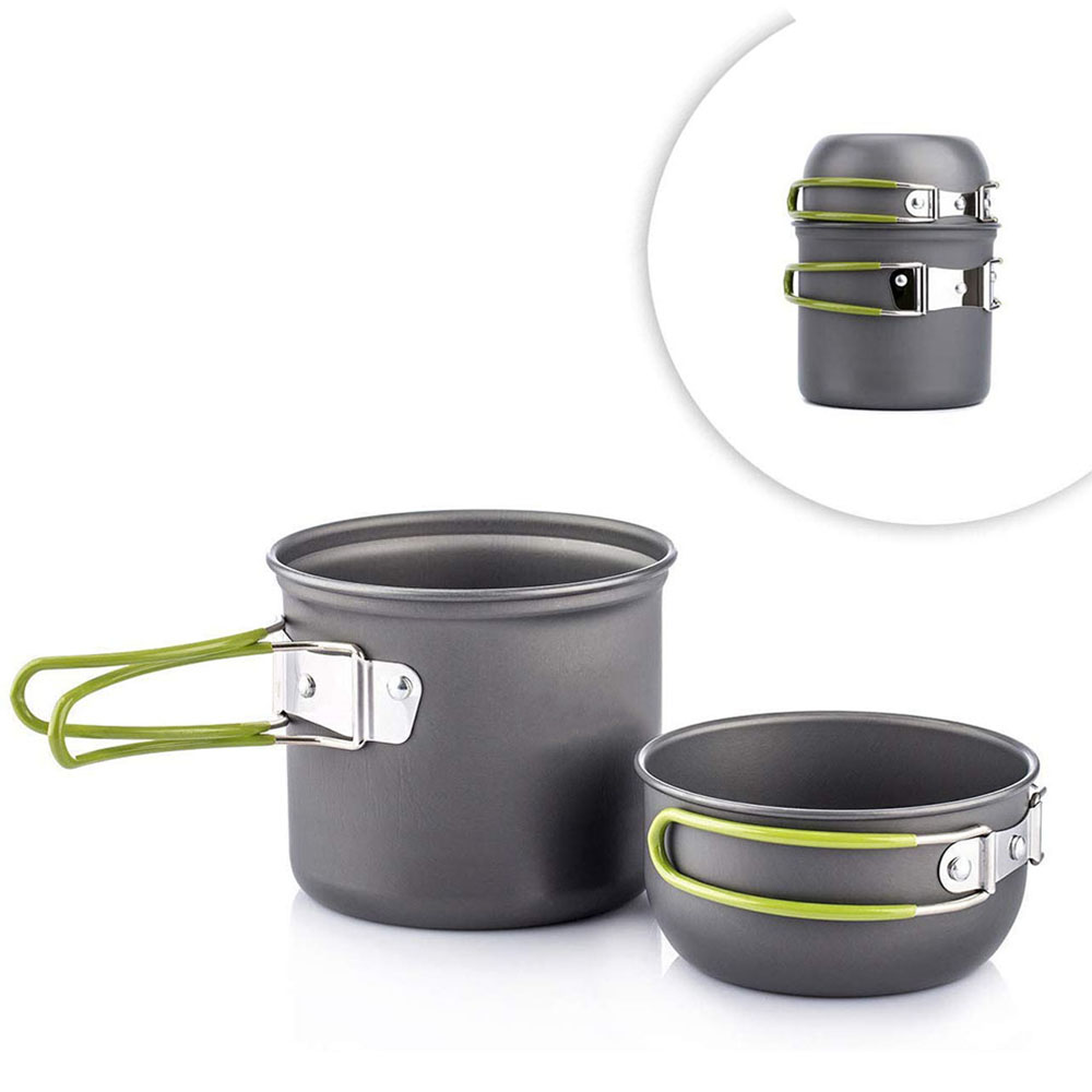 Camping Cooking Container - Ultralight Camping Pots Cookware Set Portable