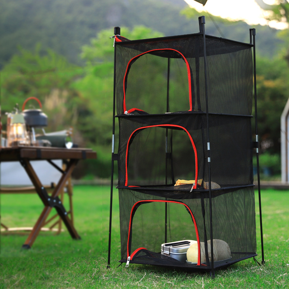 Camping Cooking Disc - Camping Storage Drying Net 3 Layer