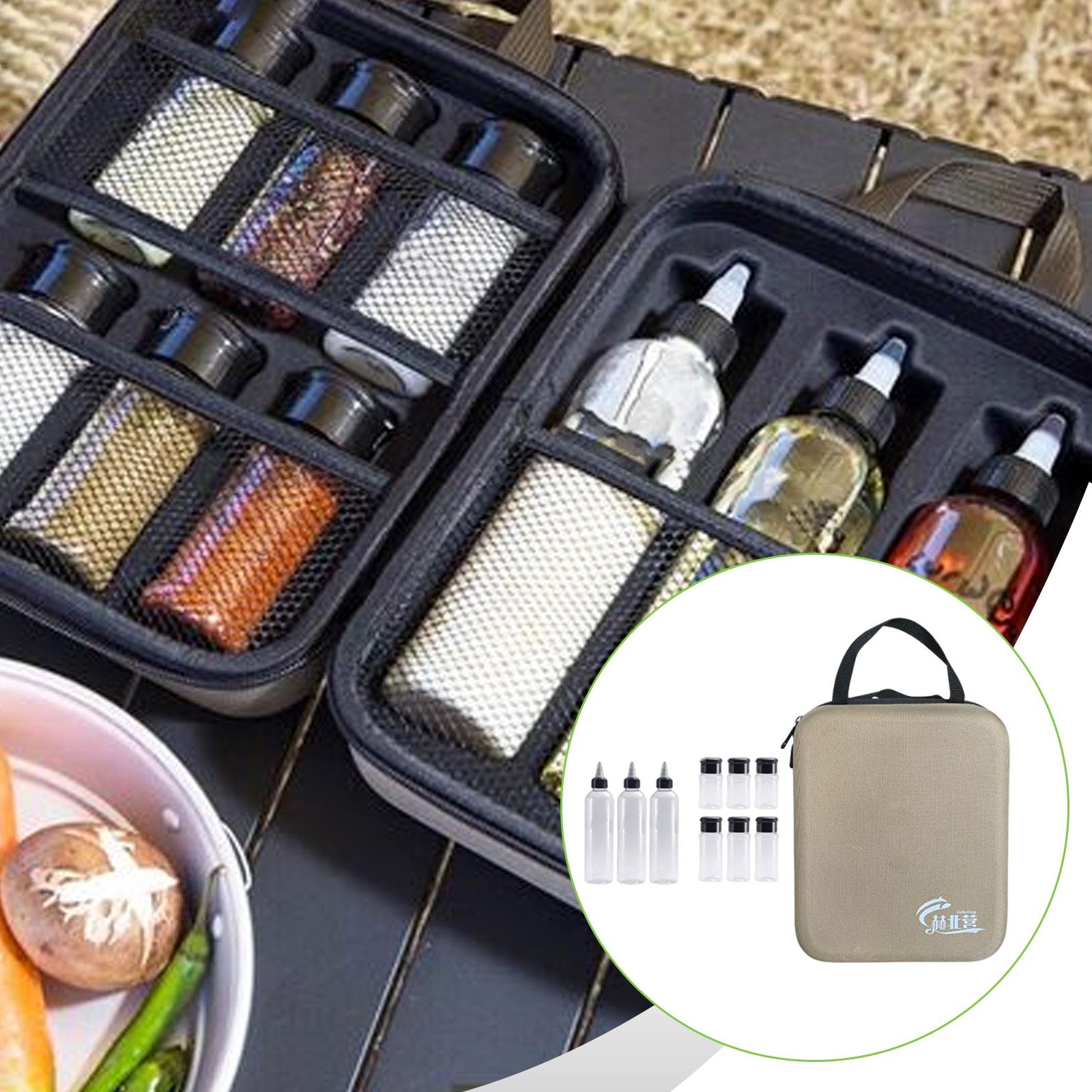 Camping Cooking Container - 11x Camping Spice Jars Kit Durability,