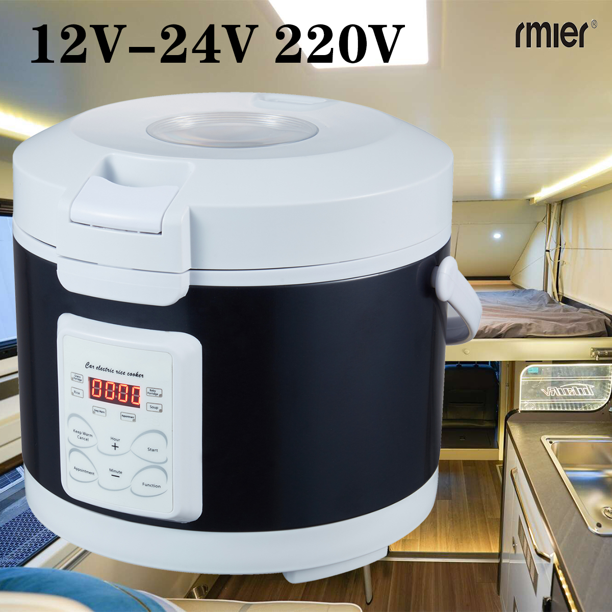Camping Cooking Menu - ARIER 12V 24V 220V Mini Rice