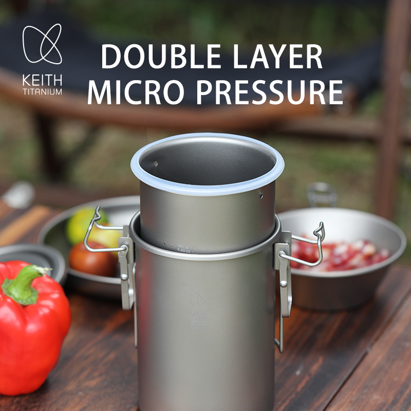 KEITH Pure Titanium Rice Cooke - Camping Cooking Set ulasan dan harga