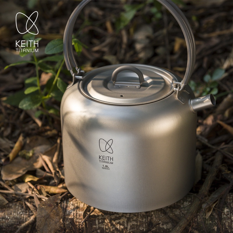 Portable Outdoor Titanium Tea  - Camping Cooking Set With Kettle ulasan dan harga