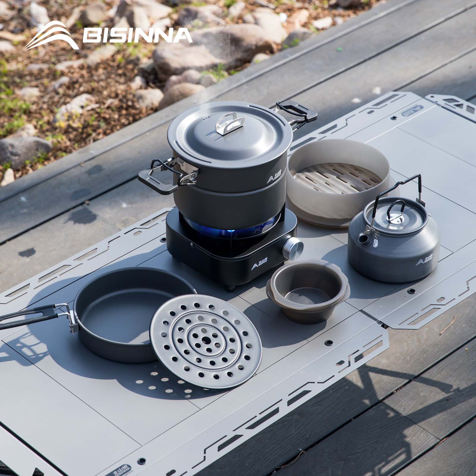 BISINNA Micro Pressure Camping - Camping Cooking Set Jetboil ulasan dan harga