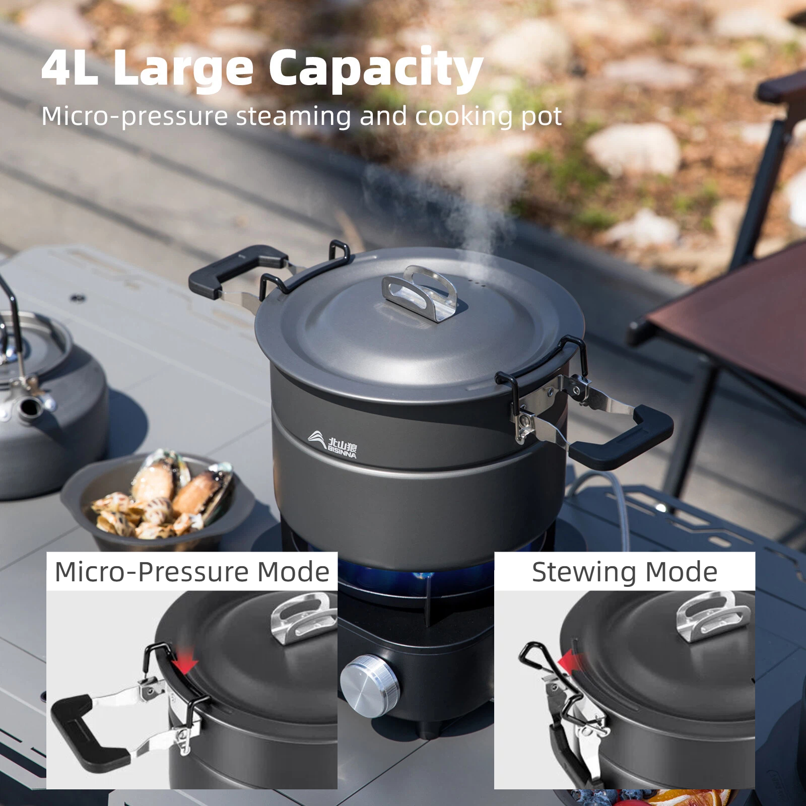 BISINNA Micro Pressure Camping - Camping Cooking Set Jetboil ulasan dan harga