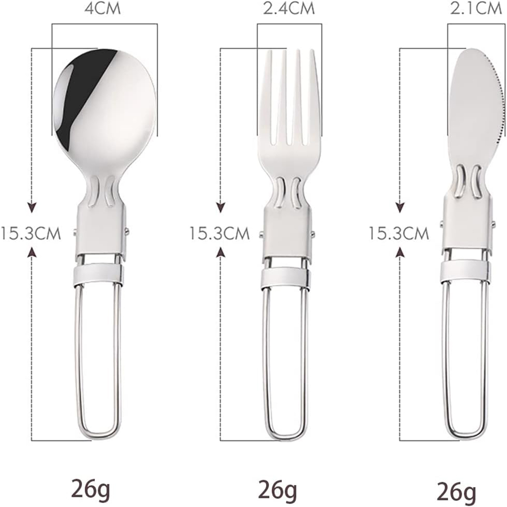 Camping Flatware Sets Stainles - Camping Cooking And Cutlery Set ulasan dan harga