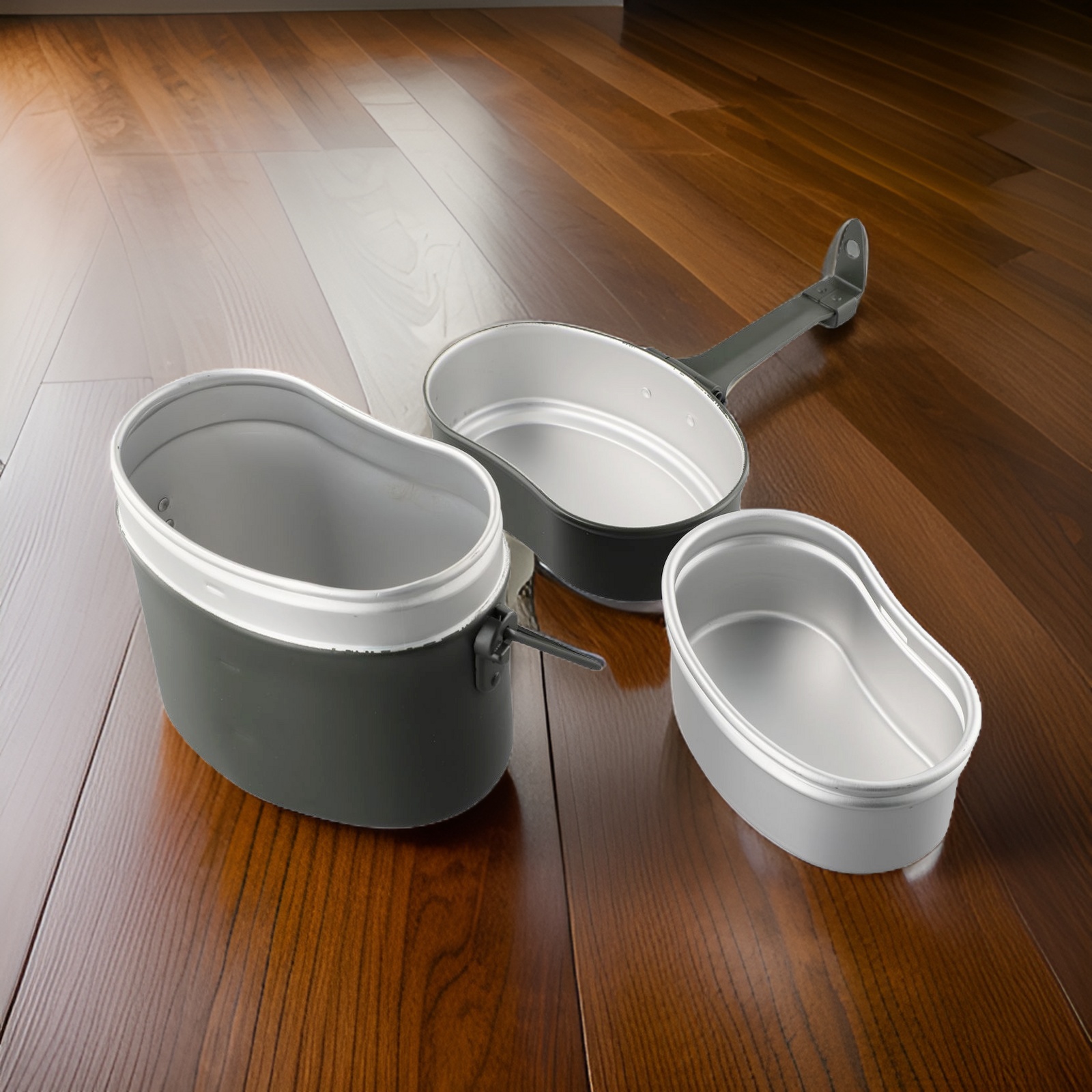 Green Aluminum Camping Mess Ki - Camping Cooking Mess Kit ulasan dan harga