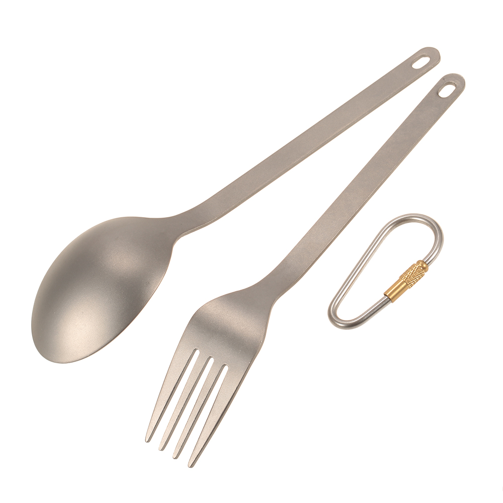 TOMSHOO Titanium Tableware Din - Camping Cooking And Cutlery Set ulasan dan harga