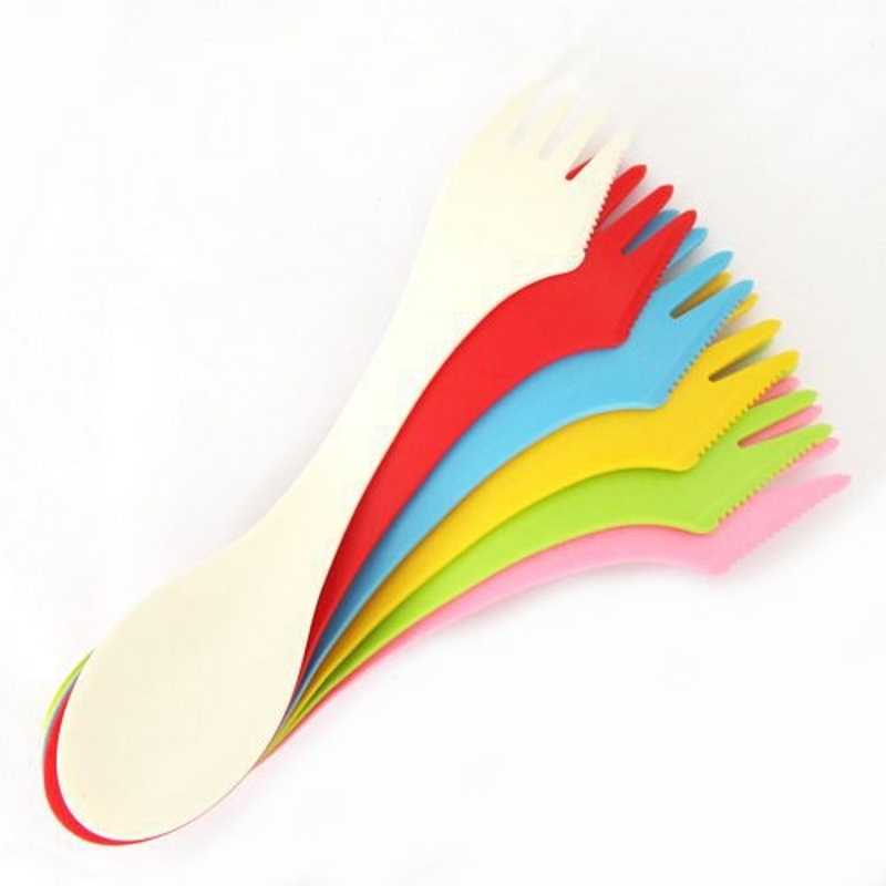 6PCS 3-in-1 Camp Utensils Set  - Camping Cooking And Cutlery Set ulasan dan harga