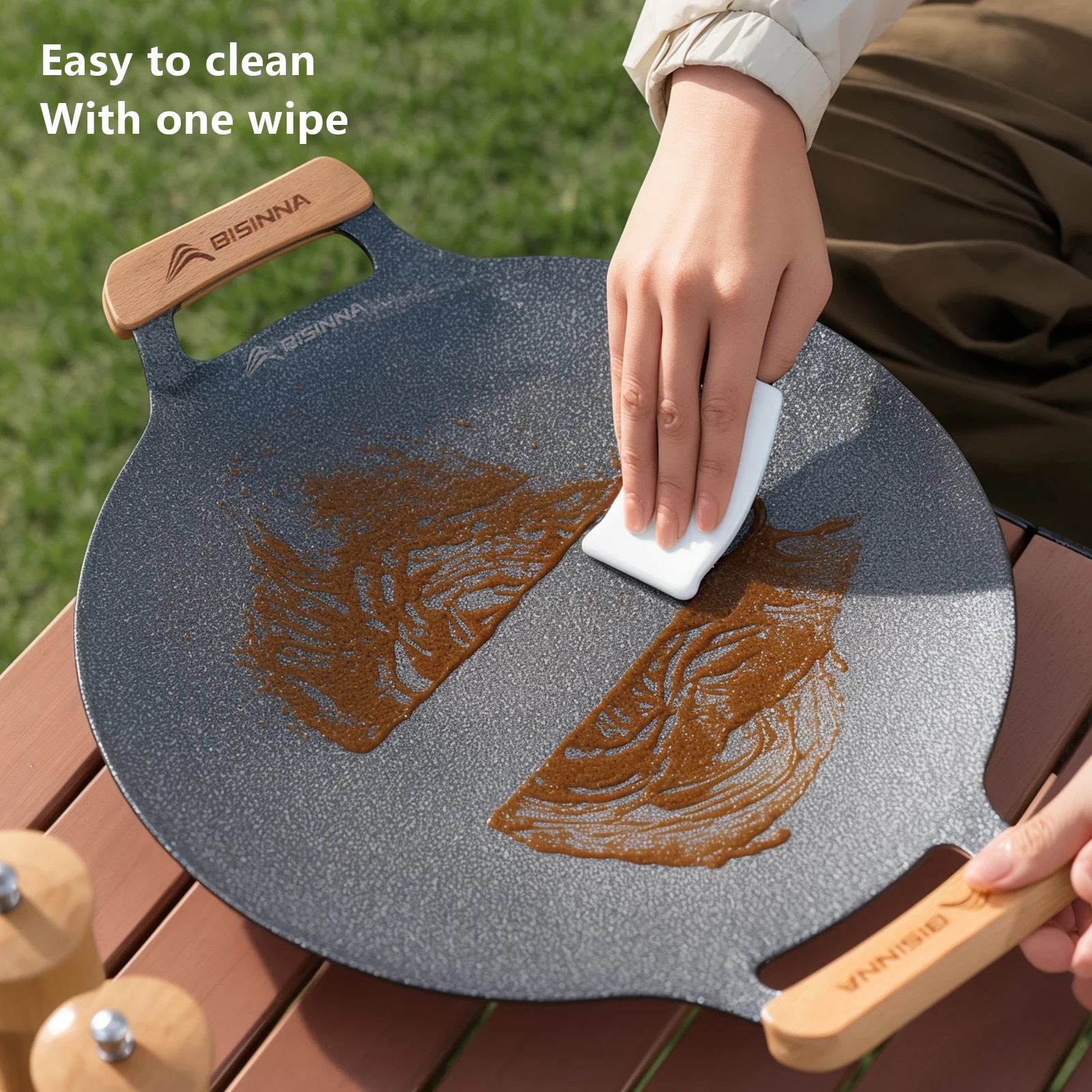 BISINNA 34CM Outdoor BBQ Grill - Camping Cooking Disc ulasan dan harga