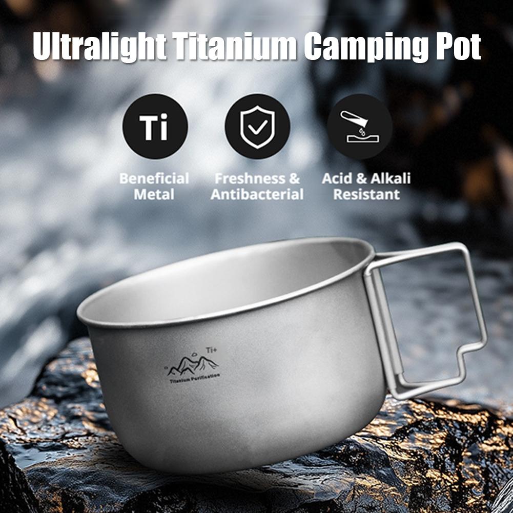 Ultralight Titanium Camping Po - Camping Cooking Cylinder ulasan dan harga