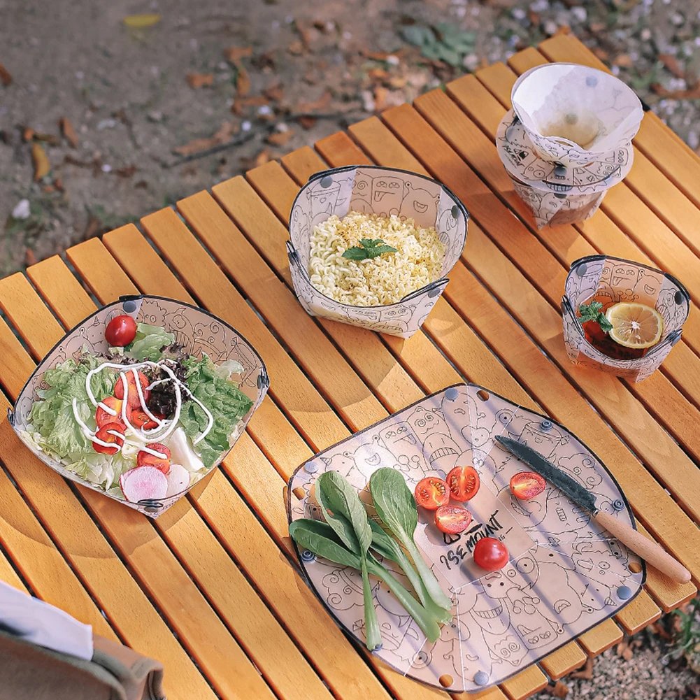 PP Foldable Dinnerware Portabl - Camping Cooking Disc ulasan dan harga
