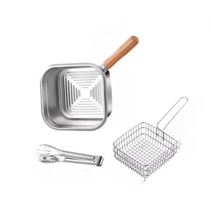 1 Set 316 Stainless Steel Squa - Camping Cooking Set Detachable Handle ulasan dan harga