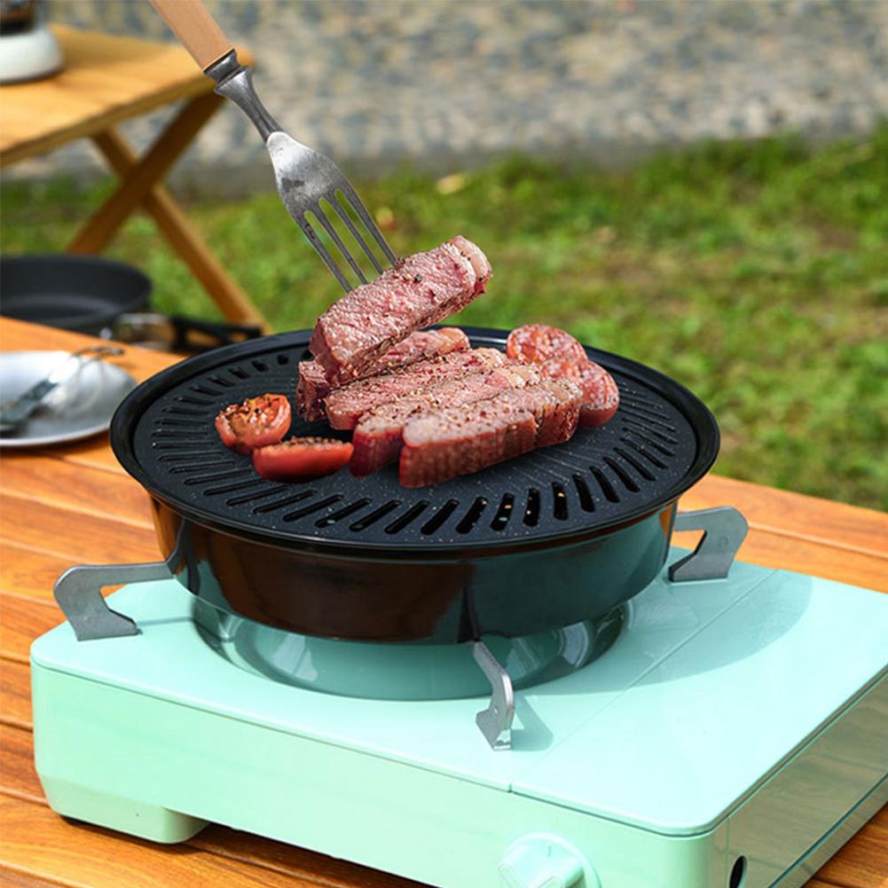 Korean Smokeless Barbecue Gril - Camping Cooking Disc ulasan dan harga