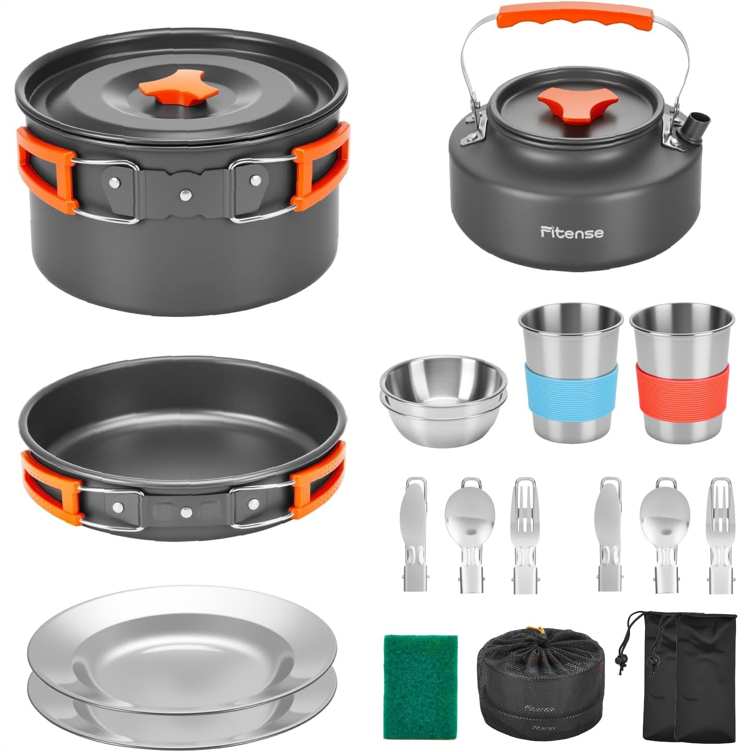 21Pcs Camping Cookware Mess Ki - Camping Cooking Mess Kit ulasan dan harga
