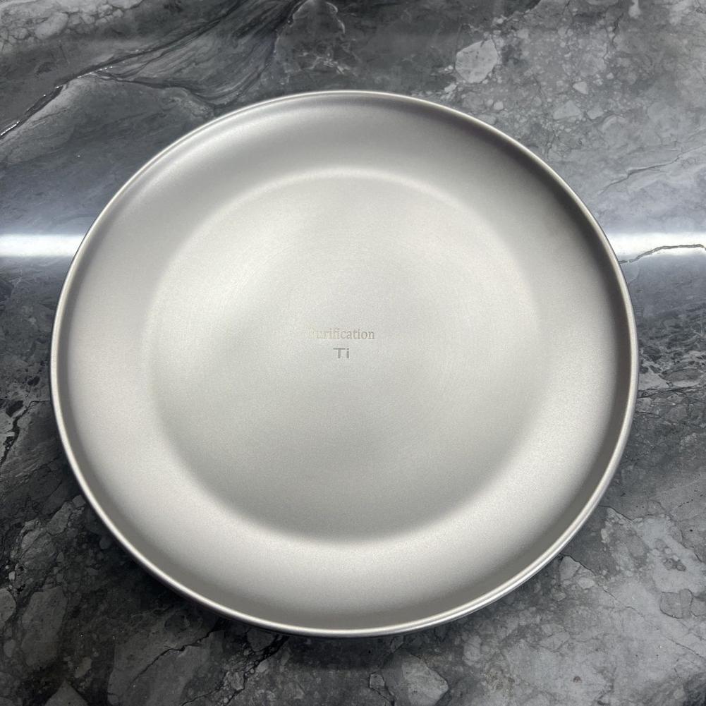 20CM Titanium Camping Plate Mu - Camping Cooking Disc ulasan dan harga