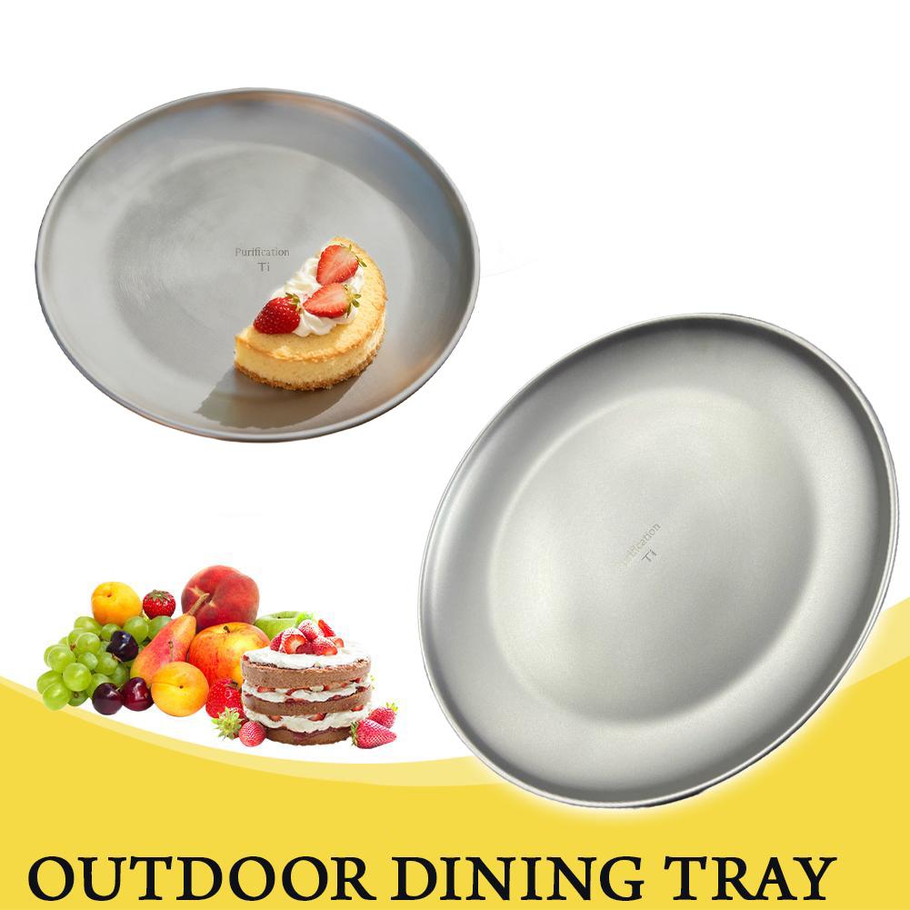 20CM Titanium Camping Plate Mu - Camping Cooking Disc ulasan dan harga