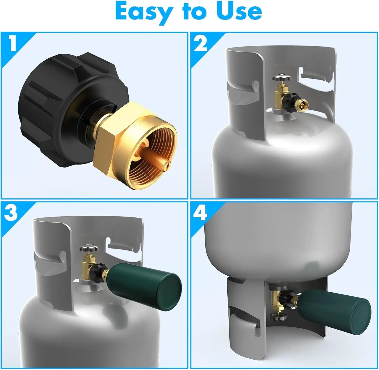 Brass Refill Adapter for 1LB B - Camping Cooking Jet ulasan dan harga