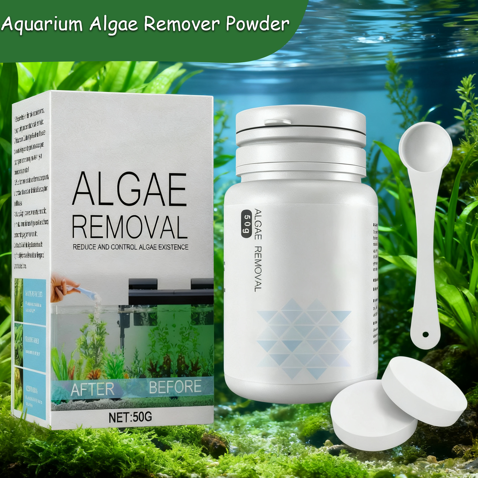 Algae Control Tablets for Aqua - Water Purification Tablet ulasan dan harga