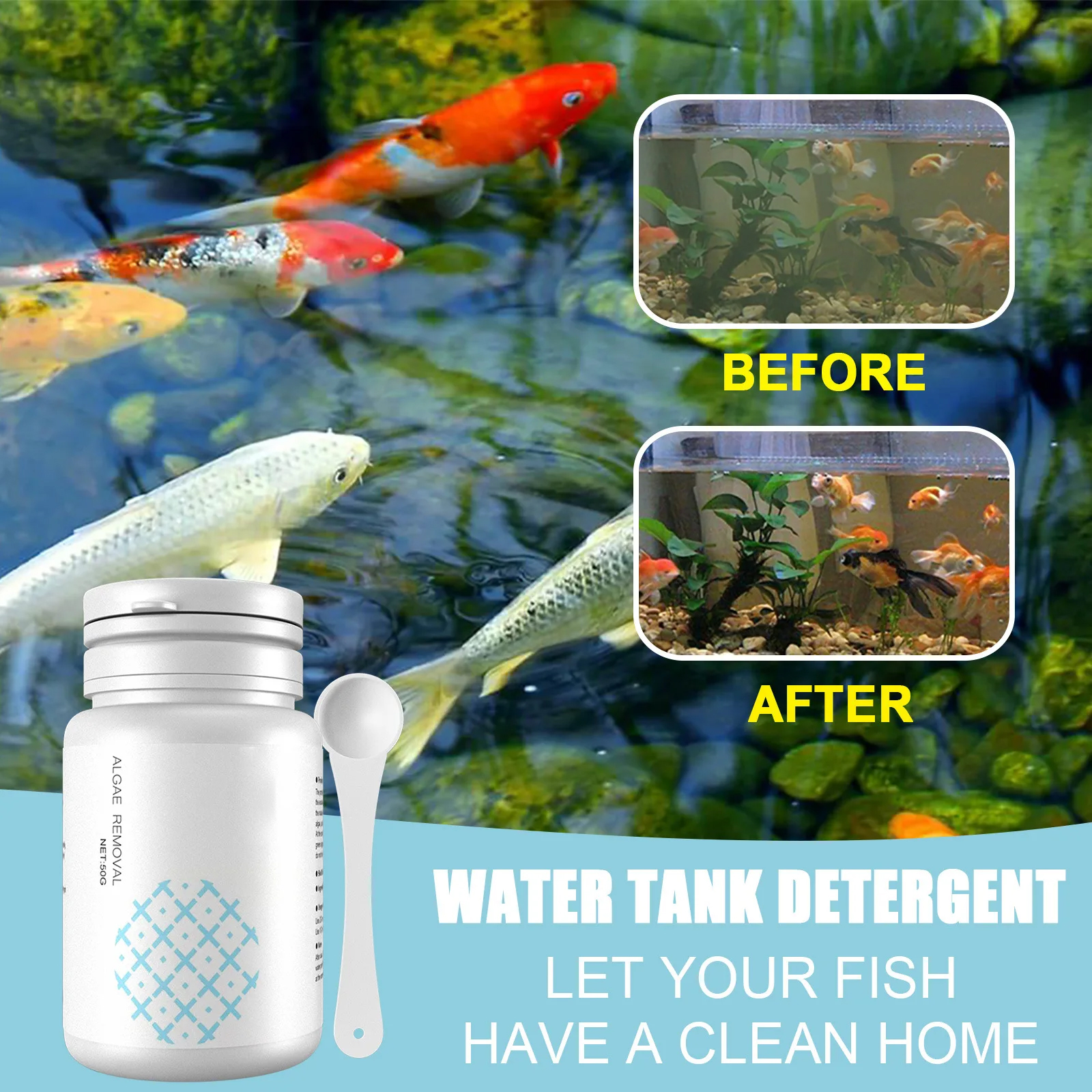Algae Control Tablets for Aqua - Water Purification Tablet ulasan dan harga