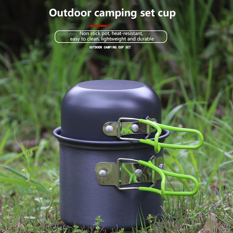 Ultralight Camping Pot Set: Ca - Camping Cooking Mess Kit ulasan dan harga