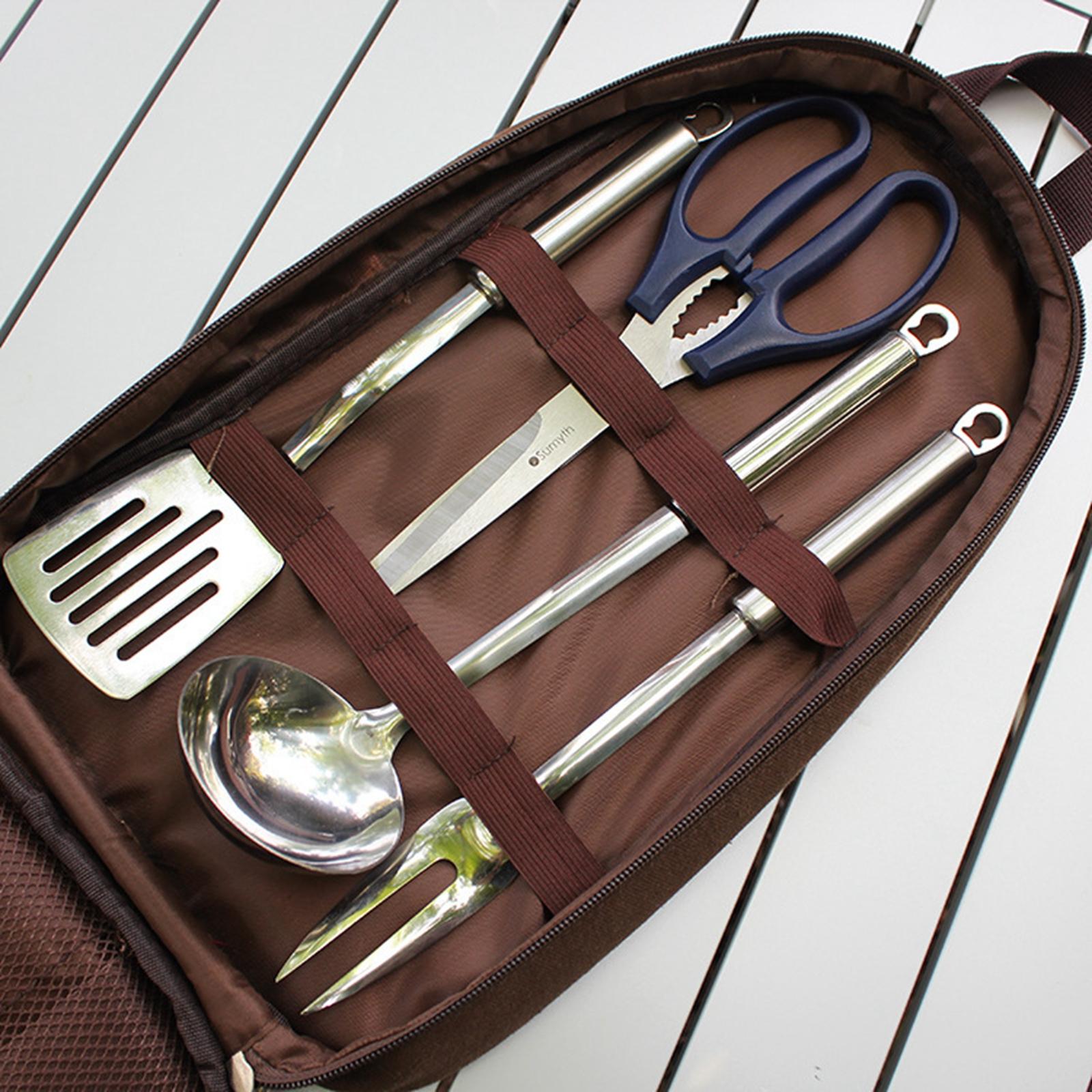7pcs Camping Kitchen Utensil S - Camping Cooking Container ulasan dan harga
