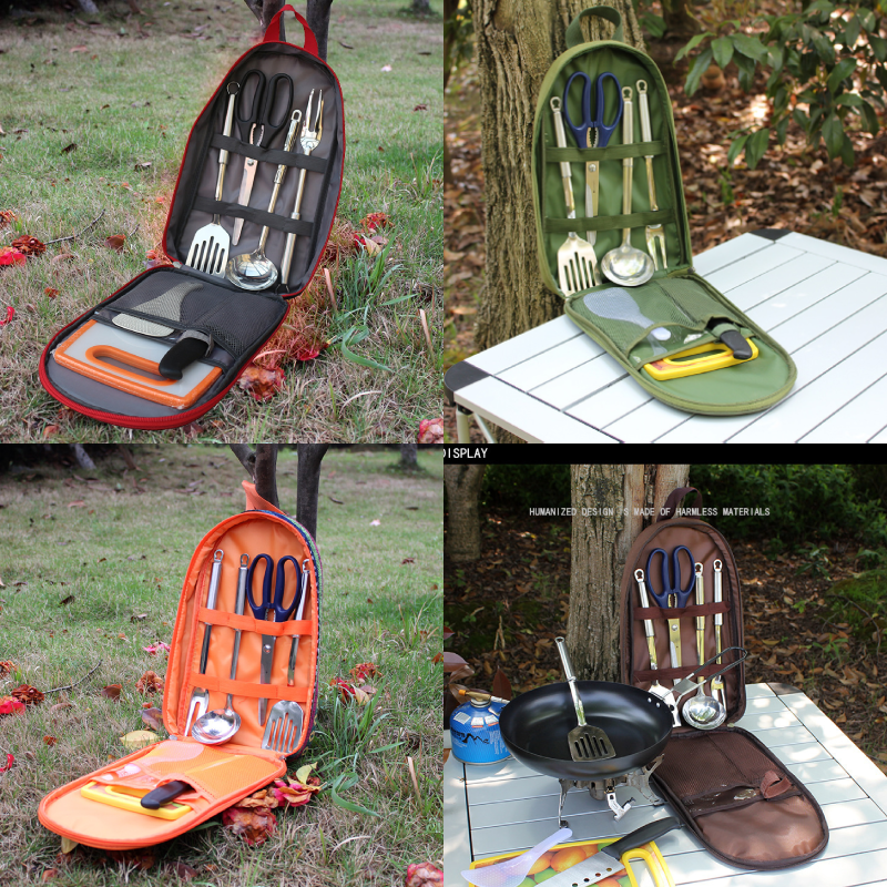 7pcs Camping Kitchen Utensil S - Camping Cooking Container ulasan dan harga