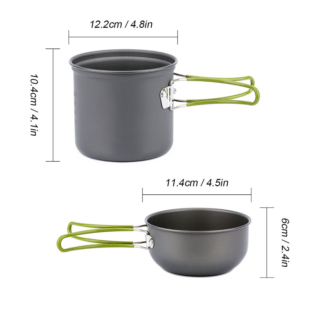 Ultralight Camping Pots Cookwa - Camping Cooking Container ulasan dan harga