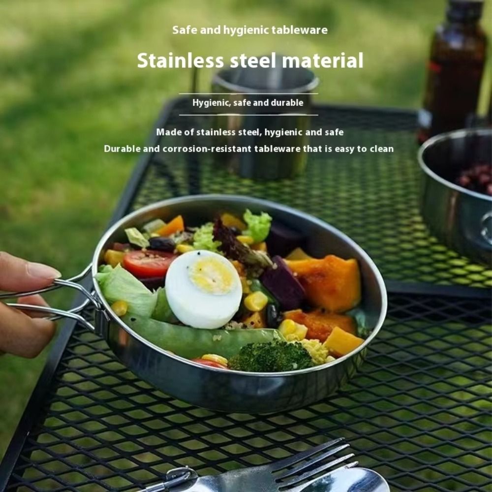 5Pcs 304 Stainless Steel Campi - Camping Cooking Set ulasan dan harga