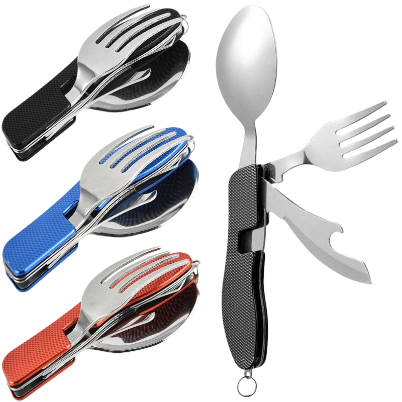 4 in1 Foldable Camping Utensil - Camping Cooking And Cutlery Set ulasan dan harga