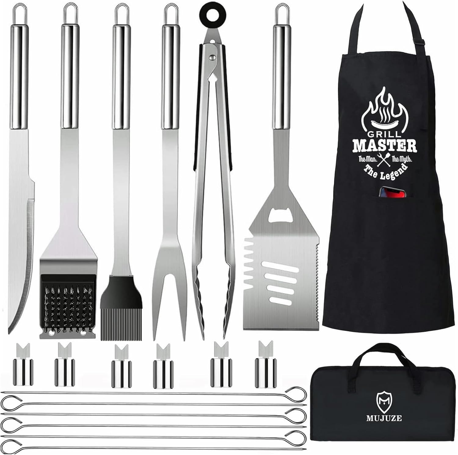 Grill Set with Apron for Men,  - Camping Cooking Set ulasan dan harga