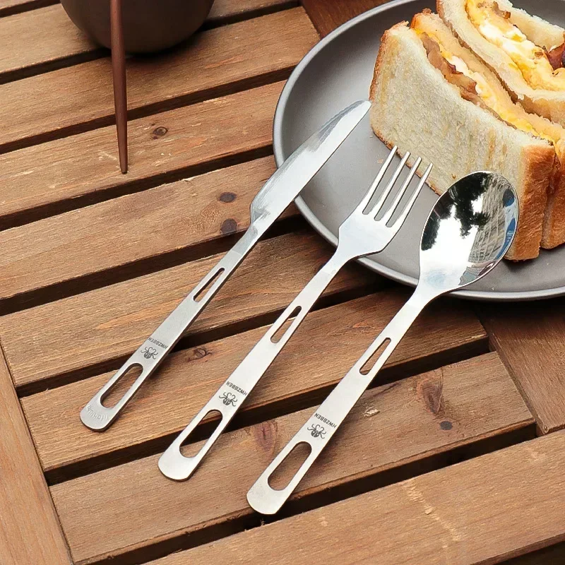 HWZBBEN Titanium Fork Spoon Kn - Camping Cooking And Cutlery Set ulasan dan harga