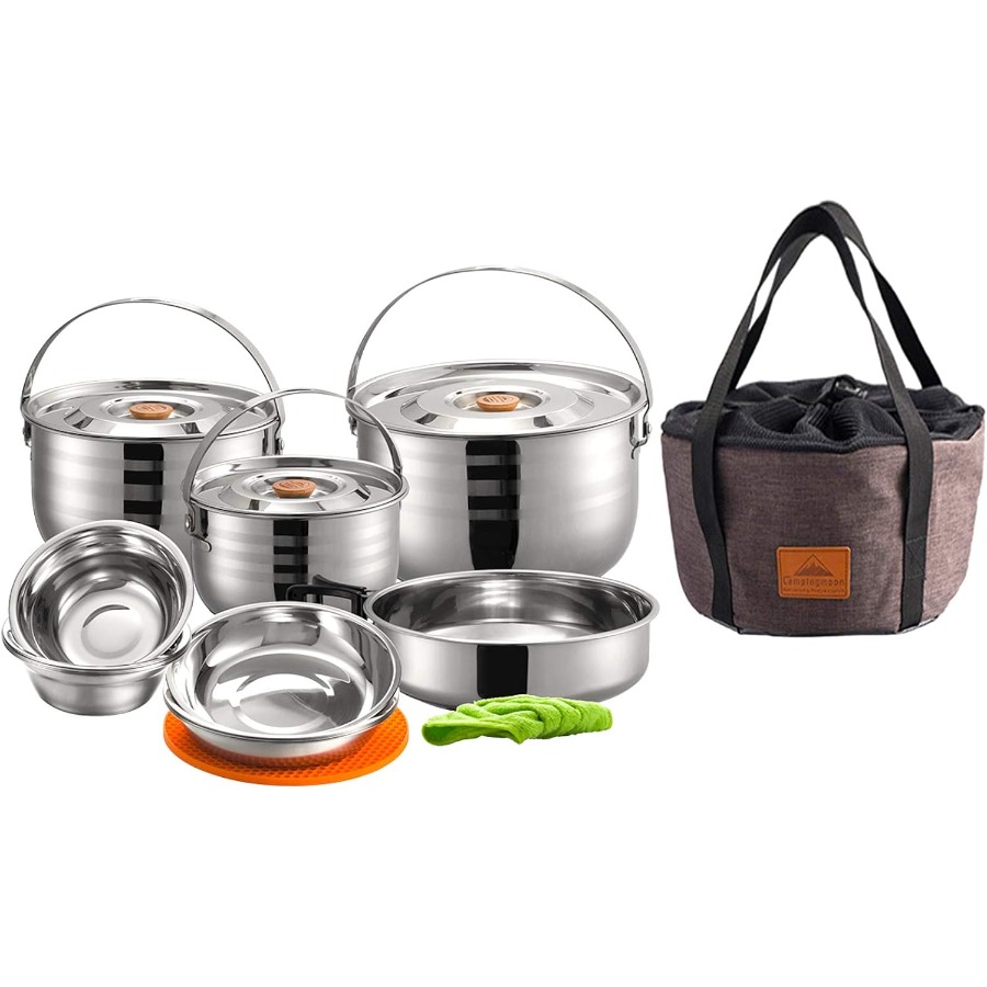 CAMPINGMOON Camping Cookware S - Camping Cooking Mess Kit ulasan dan harga