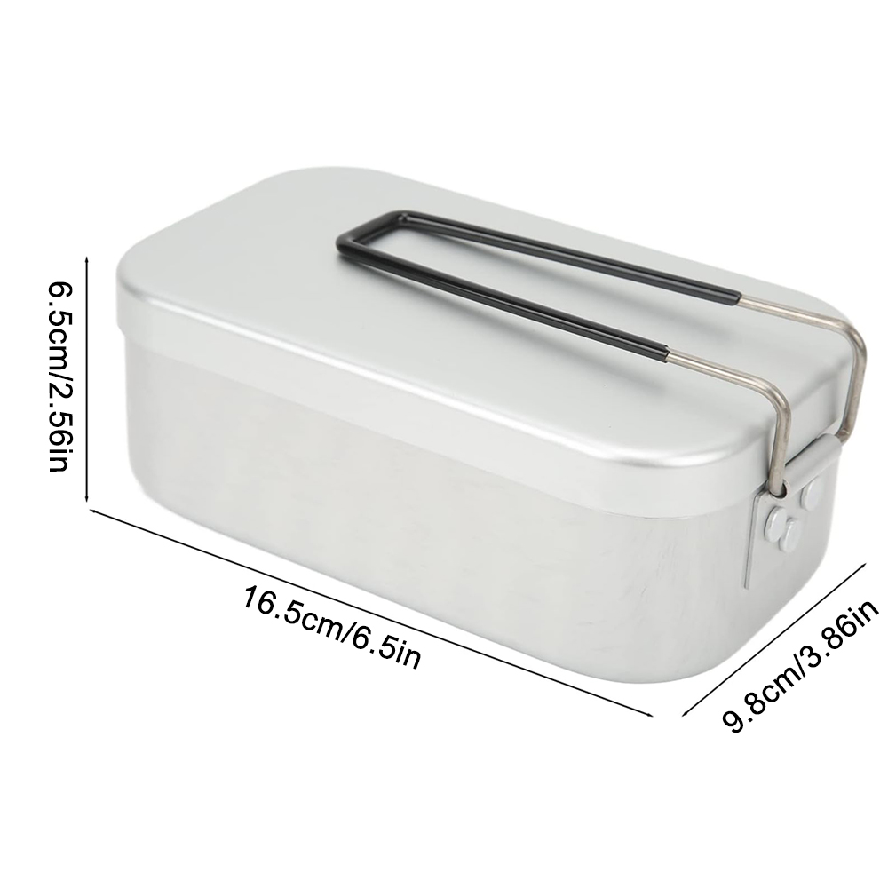 800ML Aluminum Lunch Boxes Out - Camping Cooking Set ulasan dan harga