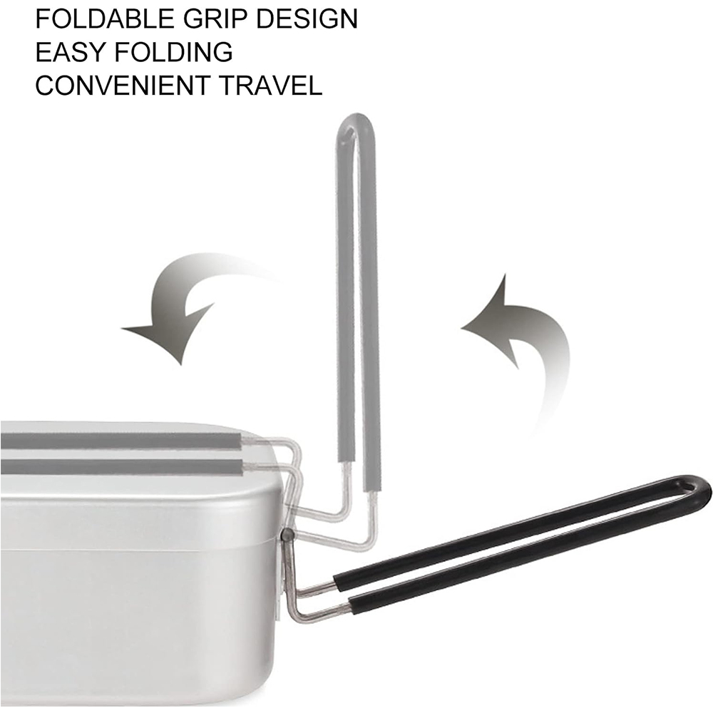 800ML Aluminum Lunch Boxes Out - Camping Cooking Set ulasan dan harga