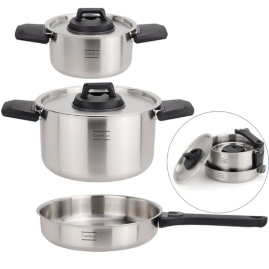 Stainless Steel Camping Kitche - Camping Cooking Set Detachable Handle ulasan dan harga