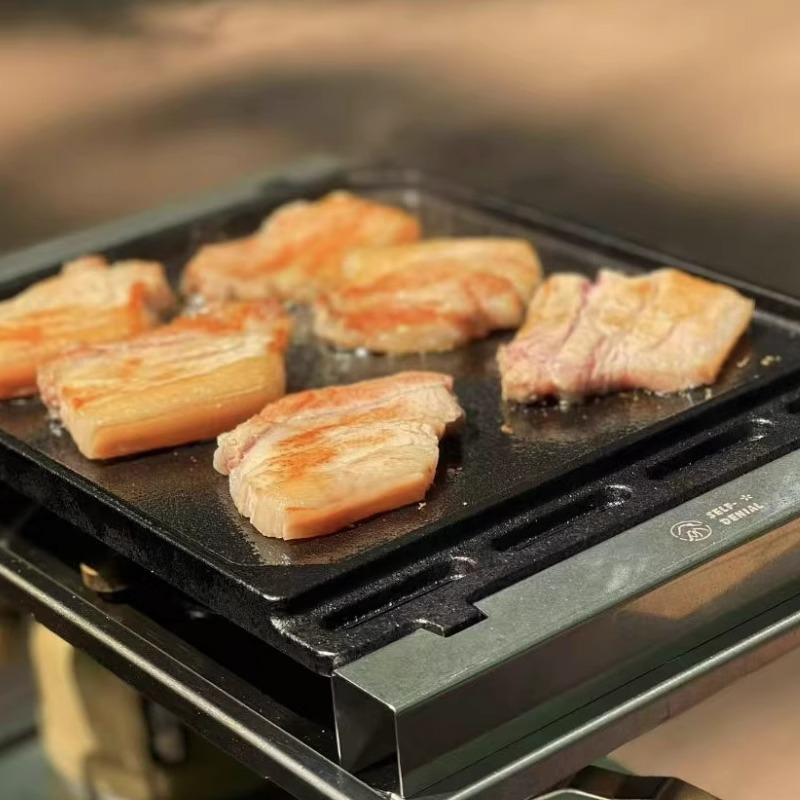 Outdoor Barbecue Grill Plate f - Camping Cooking Disc ulasan dan harga