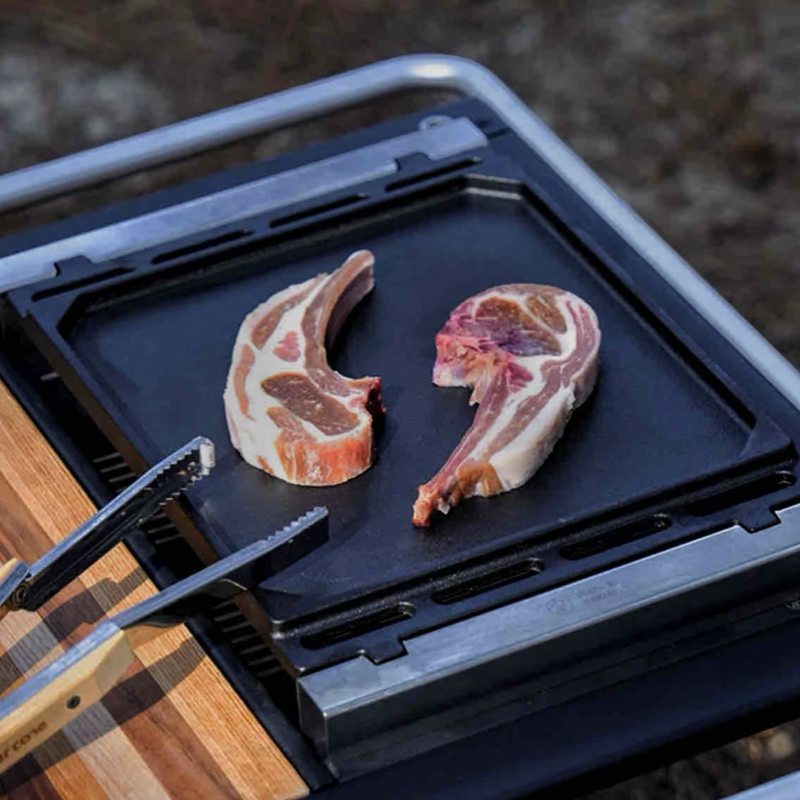 Outdoor Barbecue Grill Plate f - Camping Cooking Disc ulasan dan harga