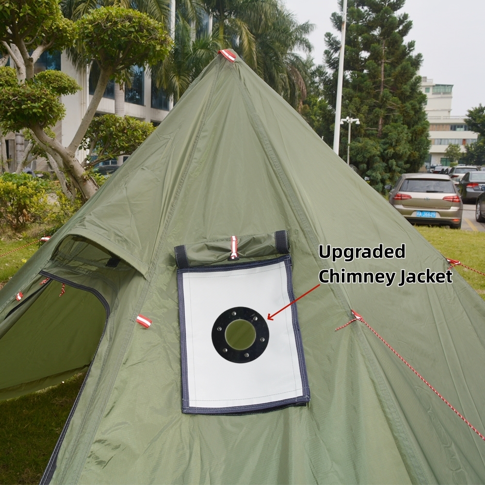 New Pyramid Tent With Snow Ski - Camping Cooking Snow ulasan dan harga