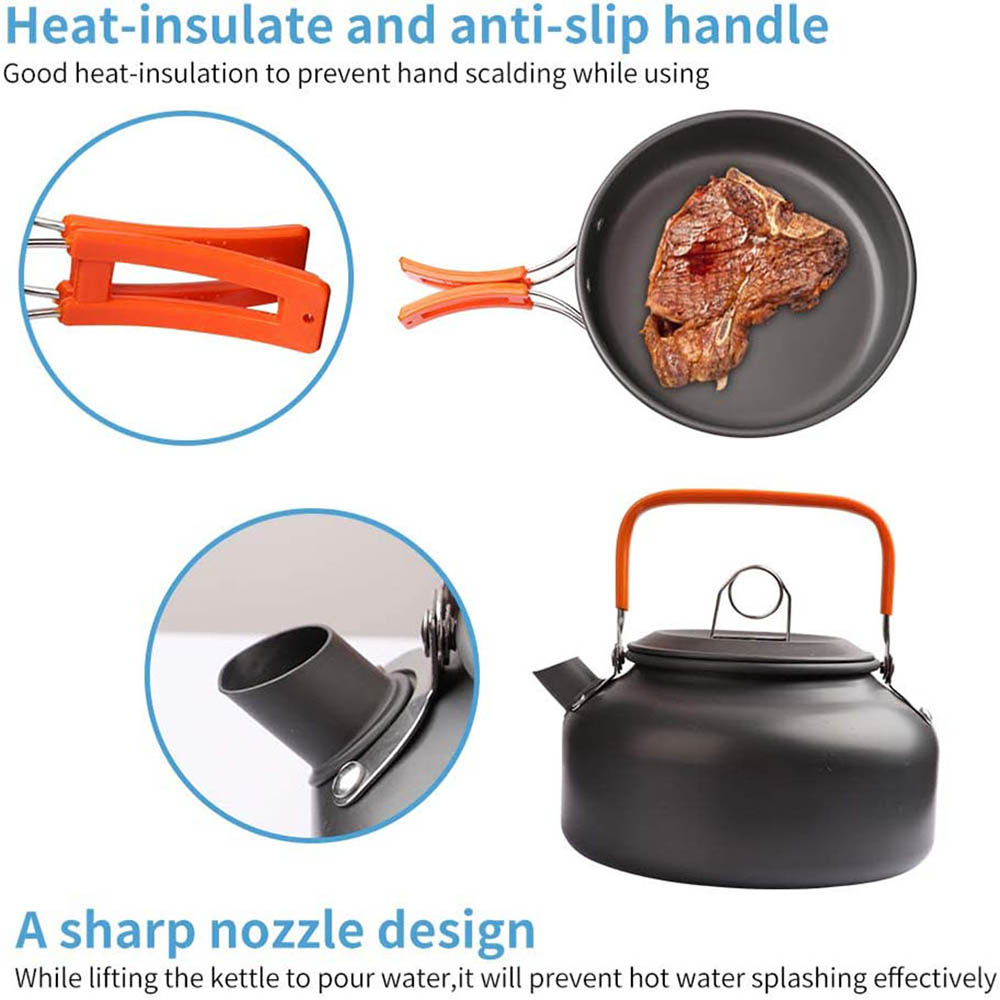 1pcs/1set Camping Cookware Kit - Camping Cooking Container ulasan dan harga