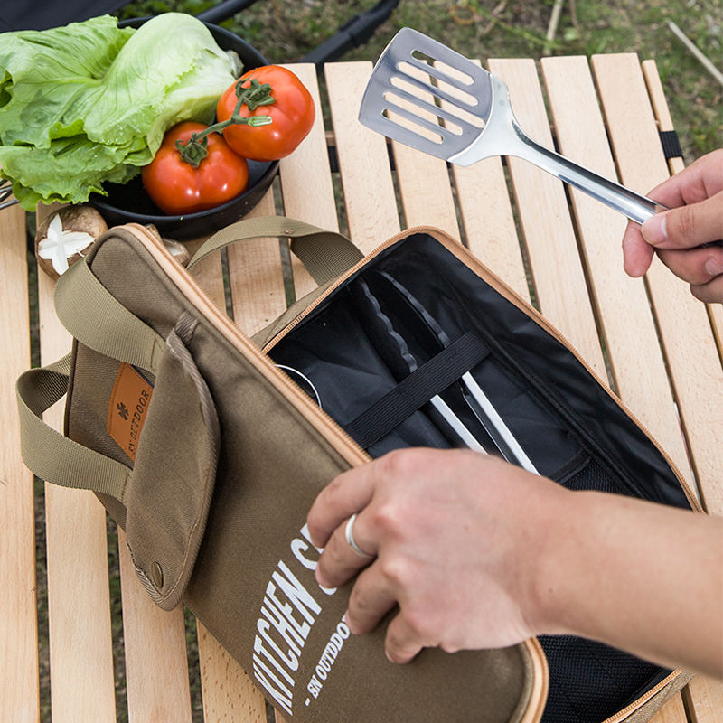 8pcs Camping Kitchen Cookware  - Camping Cooking Container ulasan dan harga
