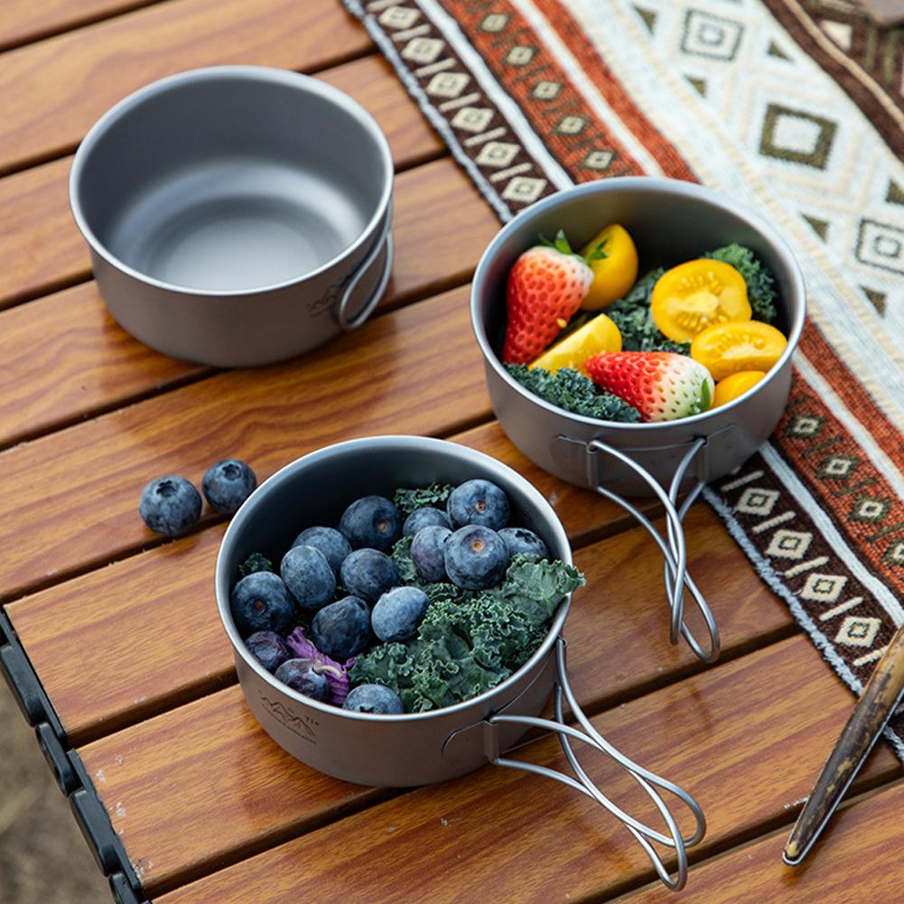 Titanium Foldable Camping Pot  - Camping Cooking Cylinder ulasan dan harga
