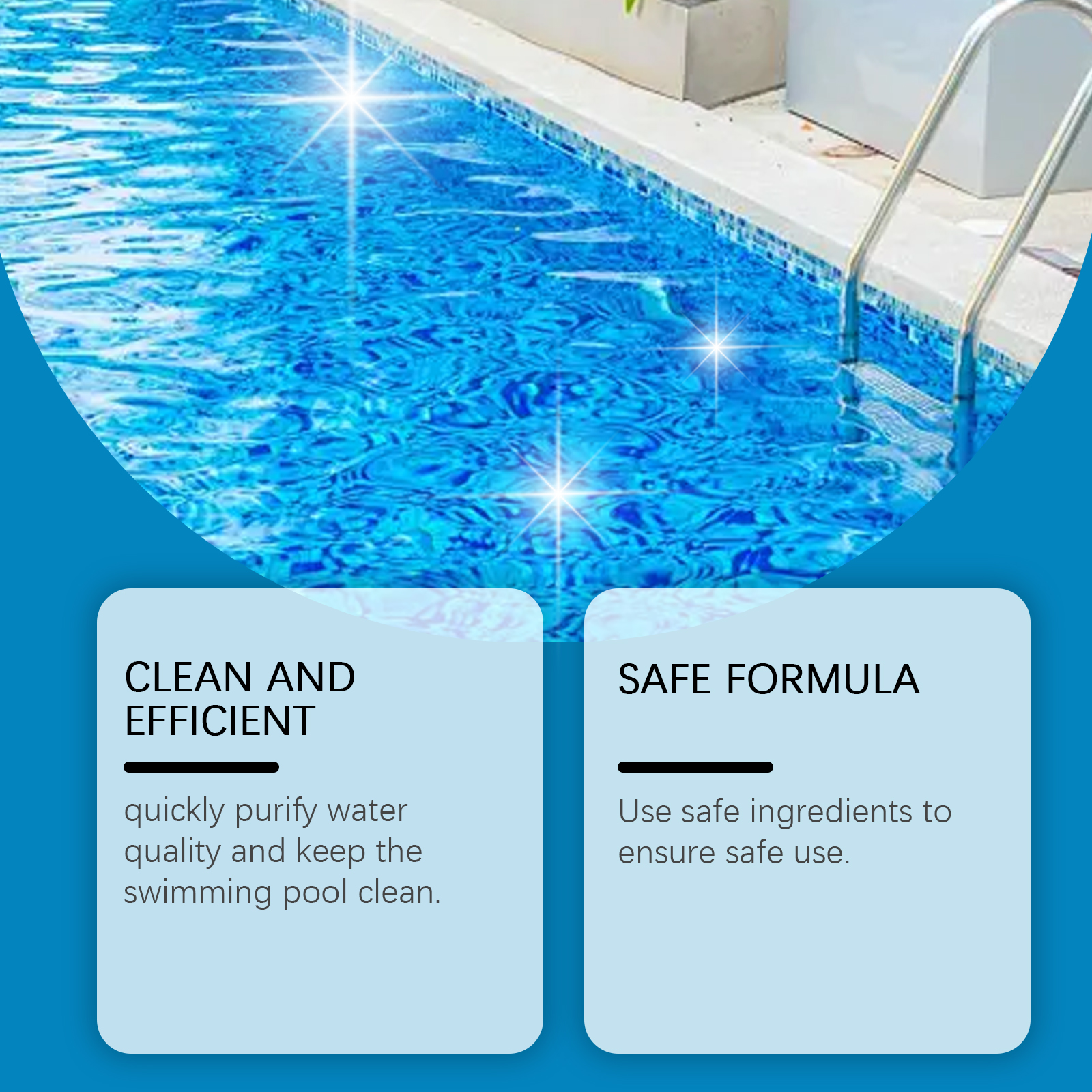 100g Swimming Pool Cleaning Ef - Water Purification Tablet ulasan dan harga