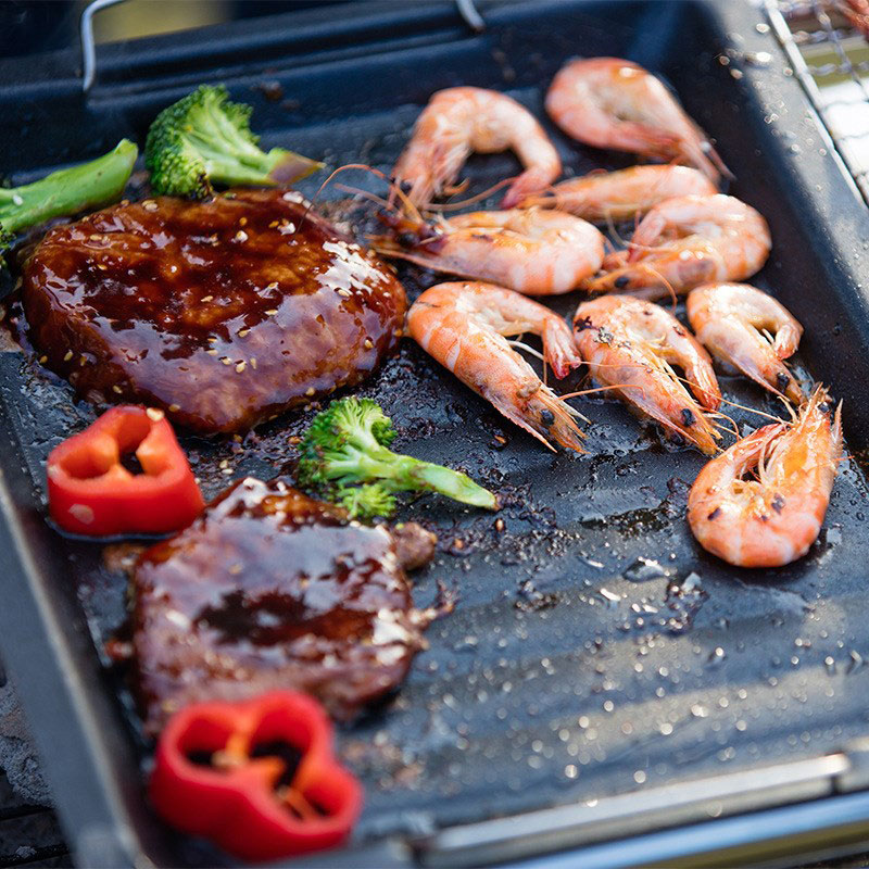 Outdoors Thick Square Grill Pa - Camping Cooking Set ulasan dan harga