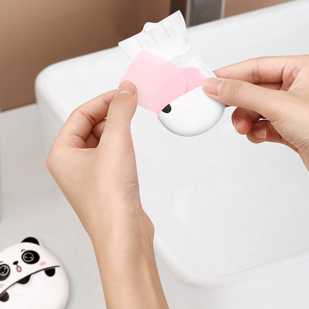 50pcs/box Panda Soap Flakes Fr - Biodegradable Soap Camp ulasan dan harga