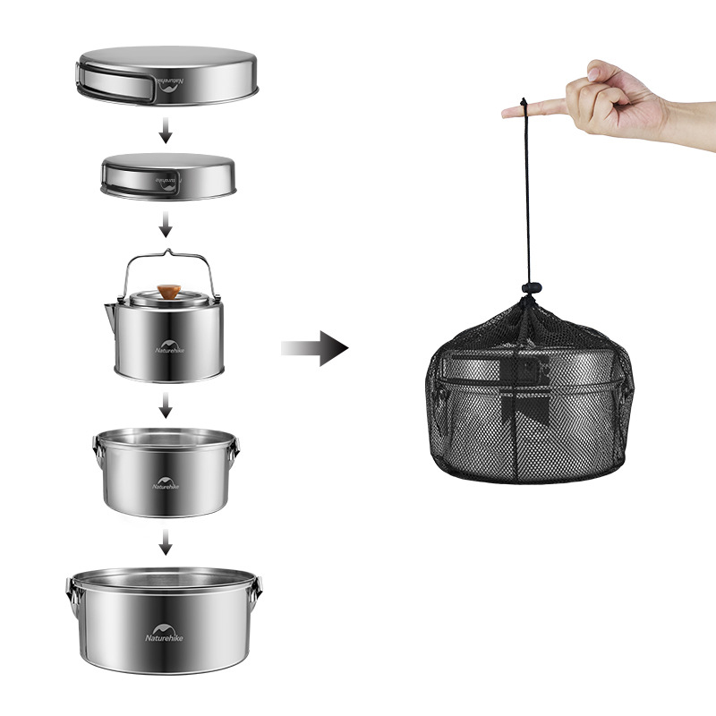 Naturehike Camping Cookware Se - Camping Cooking Set Jetboil ulasan dan harga