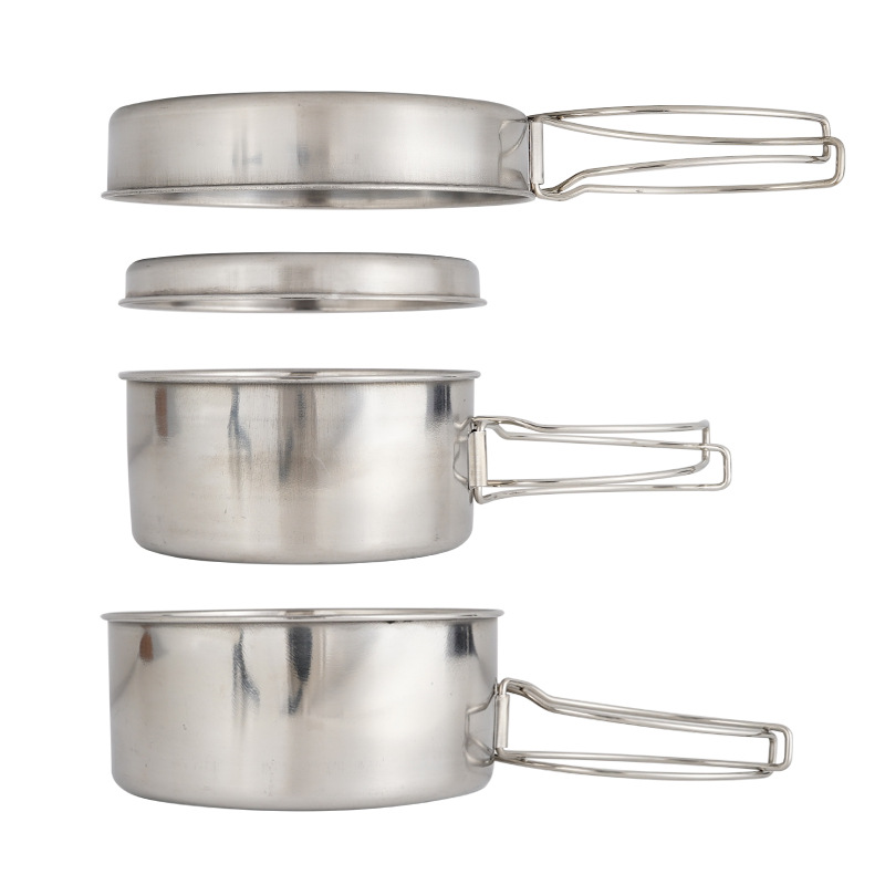 CLS 4-Piece Stainless Steel Ca - Camping Cooking Set Jetboil ulasan dan harga