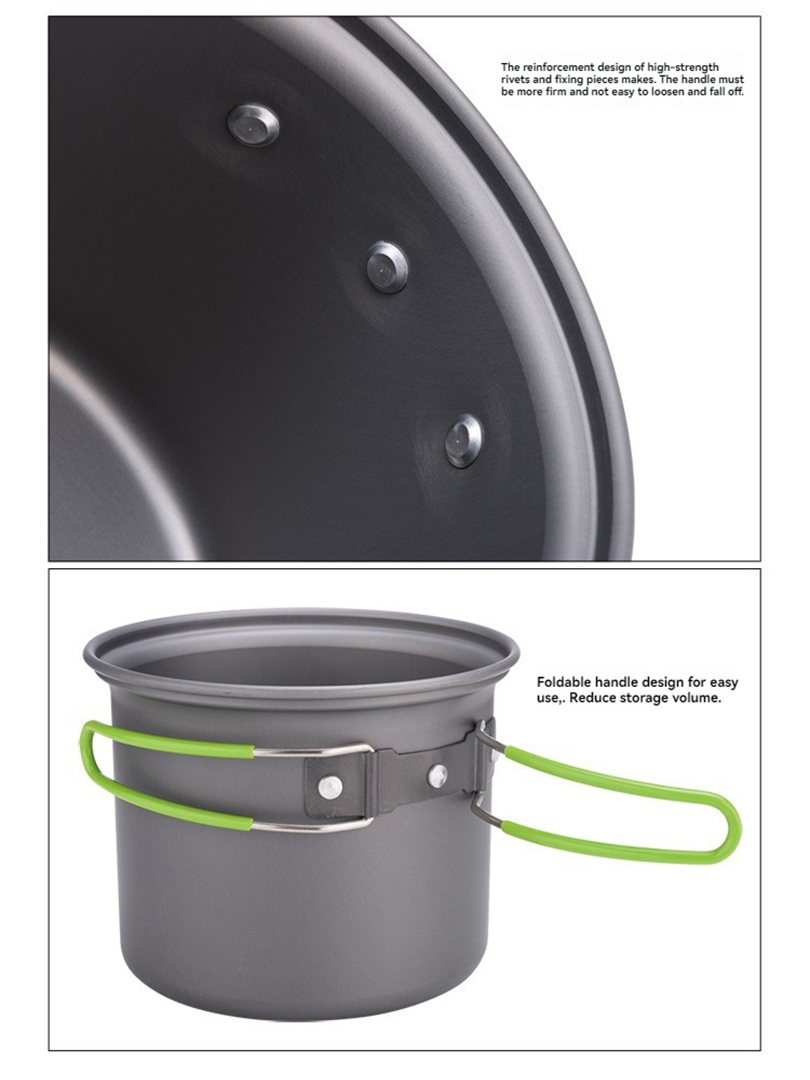 BRS-T15A 2027 Camping Cookware - Camping Cooking Mess Kit ulasan dan harga