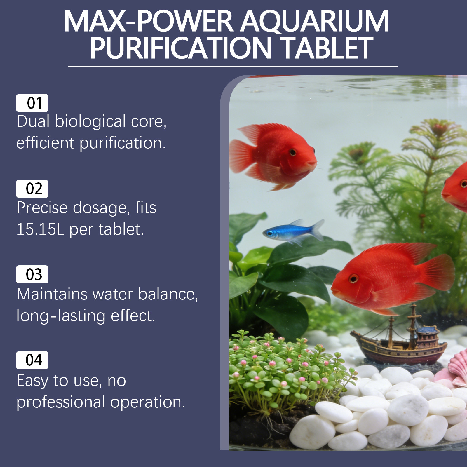 Aquarium Purification Tablets  - Water Purification Tablet ulasan dan harga
