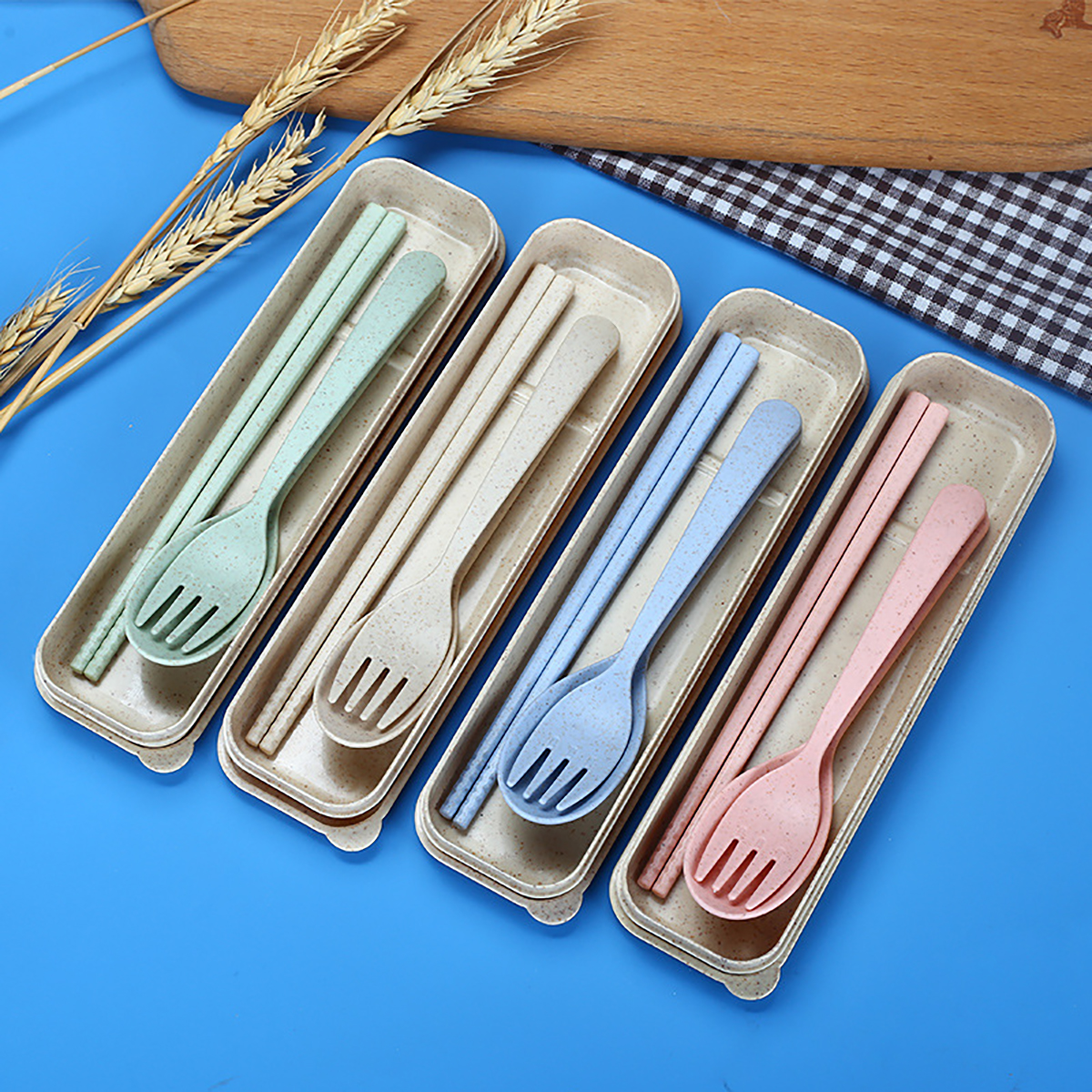 Fork Spoon Chopsticks Bowls Cu - Camping Cooking Set ulasan dan harga